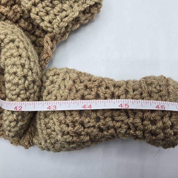 Pug Breed Puppy Dog Shades of Brown Scarf Crochet Handmade byBren - Picture 6 of 6